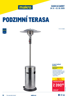 Makro Podzimní terasa do 21.10.