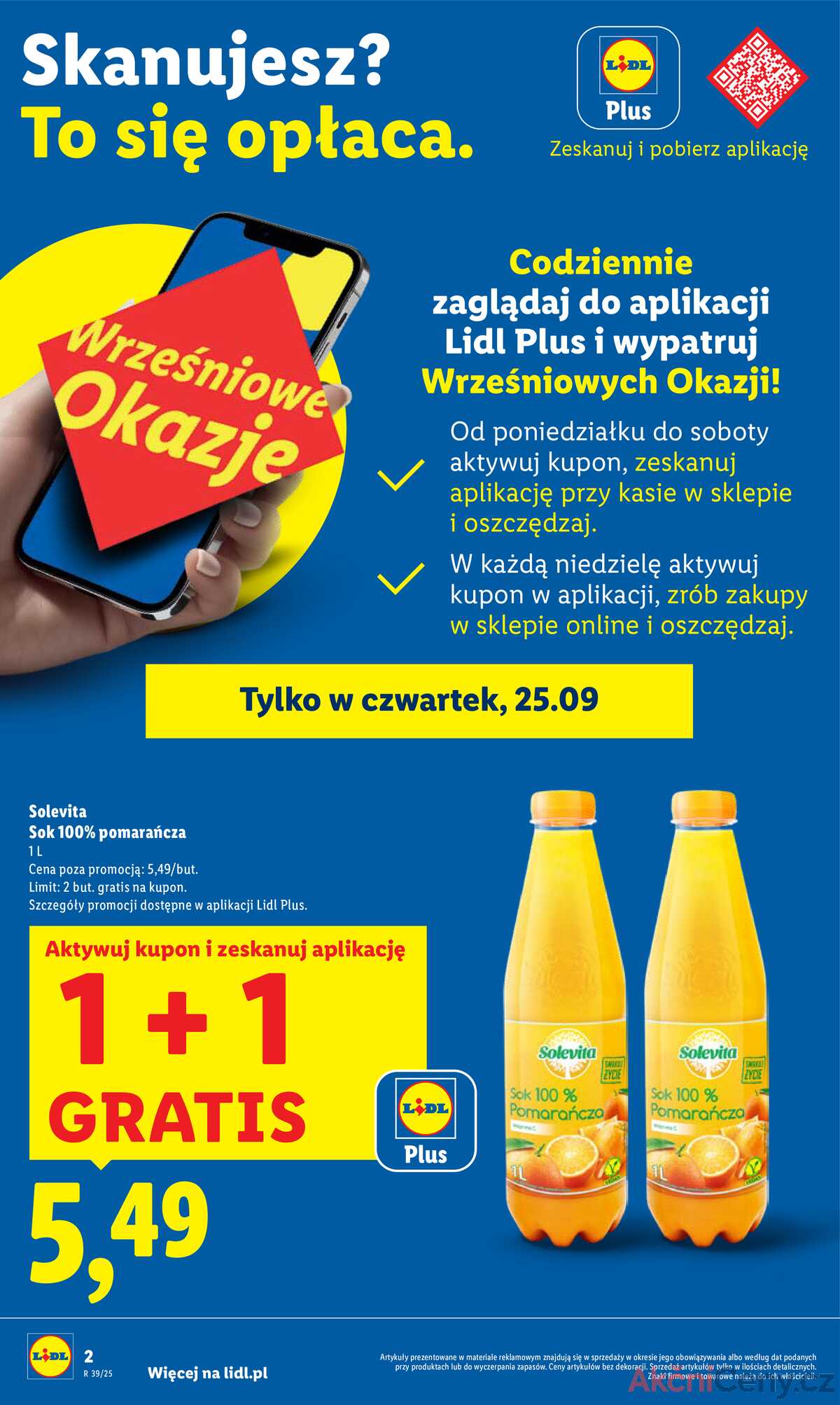 Leták Lidl Polsko 25.9.-27.9.2025 strana 2