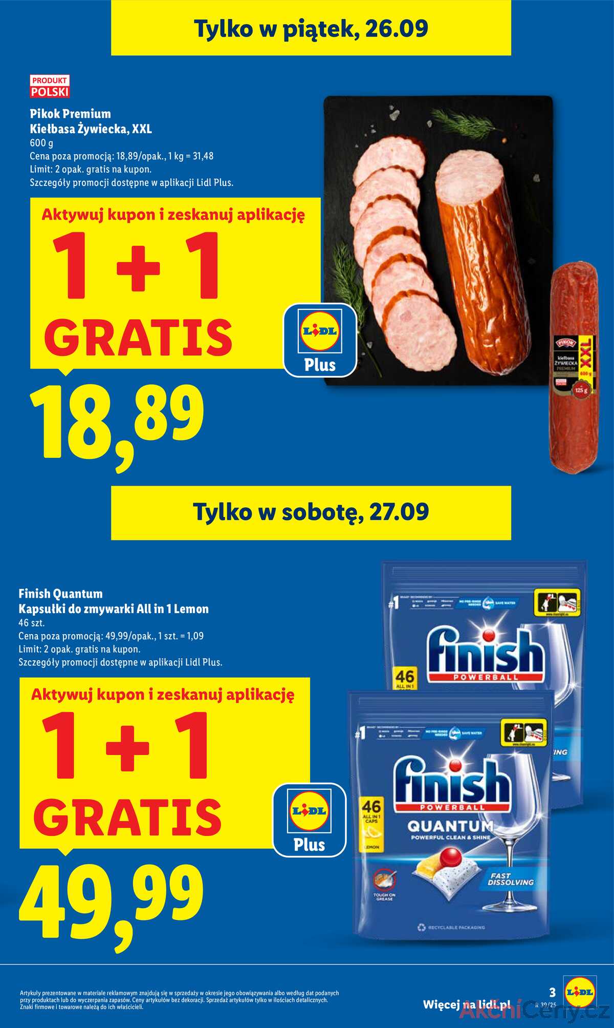 Leták Lidl Polsko 25.9.-27.9.2025 strana 3