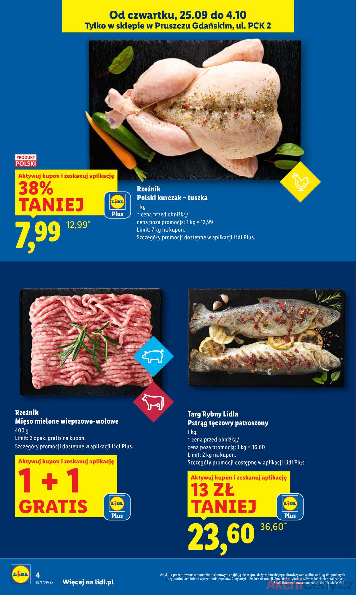 Leták Lidl Polsko 25.9.-4.10.2025 - Lidl v Pruszcz Gdański strana 4