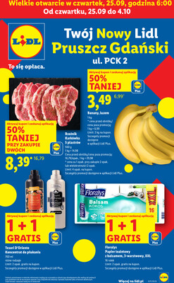 Leták Lidl Polsko 25.9.-4.10.2025 - Lidl v Pruszcz Gdański
