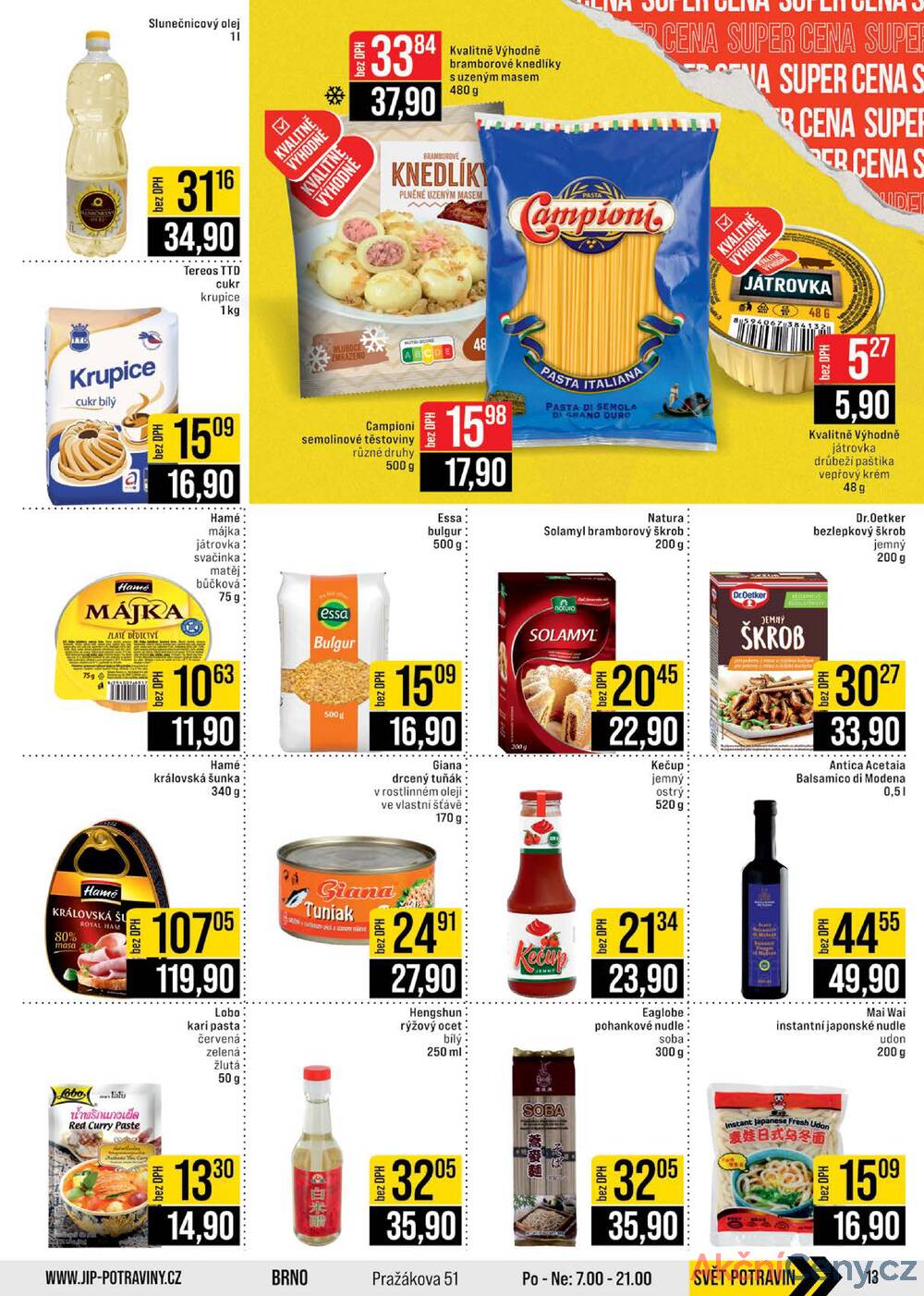 Leták JIP - JIP Cash & Carry Brno, Praha, Ostrava, Jilemnice, Pardubice, Ostrava, Karlovy Vary, Olomouc a Zlín od 24.9. do 30.9.2025 - strana 13