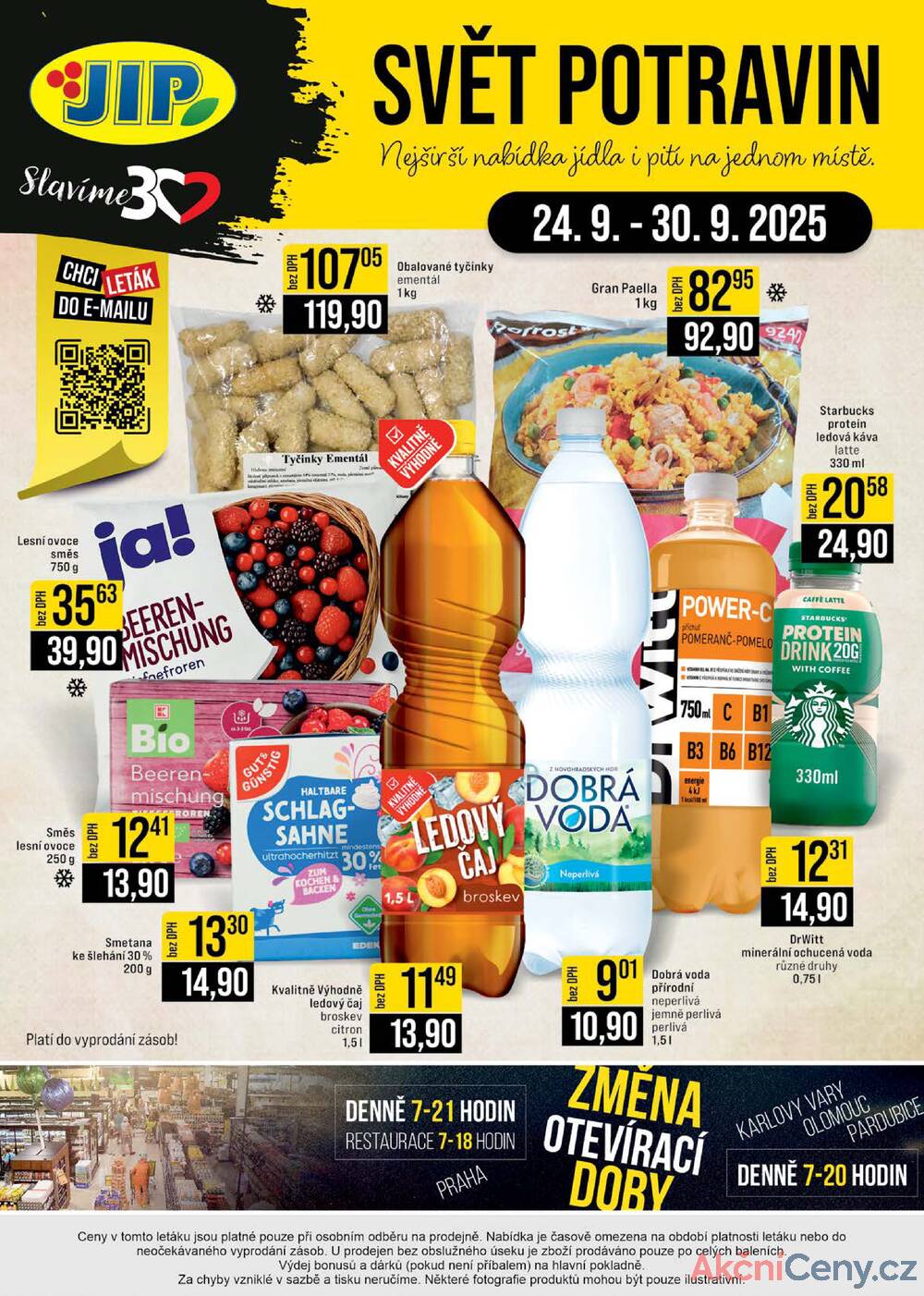 Leták JIP - JIP Cash & Carry Brno, Praha, Ostrava, Jilemnice, Pardubice, Ostrava, Karlovy Vary, Olomouc a Zlín od 24.9. do 30.9.2025 - strana 24