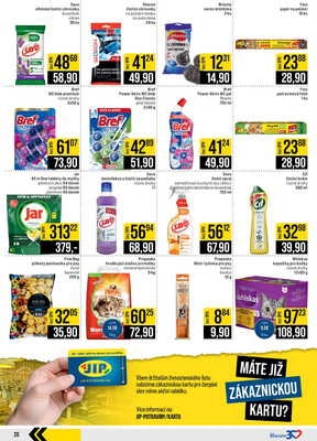 JIP Cash & Carry Brno, Praha, Ostrava, Jilemnice, Pardubice, Ostrava, Karlovy Vary, Olomouc a Zlín od 24.9. do 30.9.2025