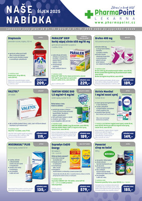Pharma Point od 1.10. do 31.10.2025