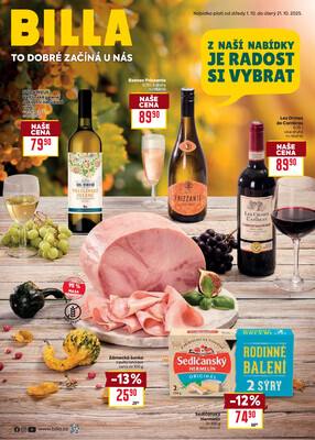 Billa Podzimní nápoje  od 1.10. do 21.10.2025