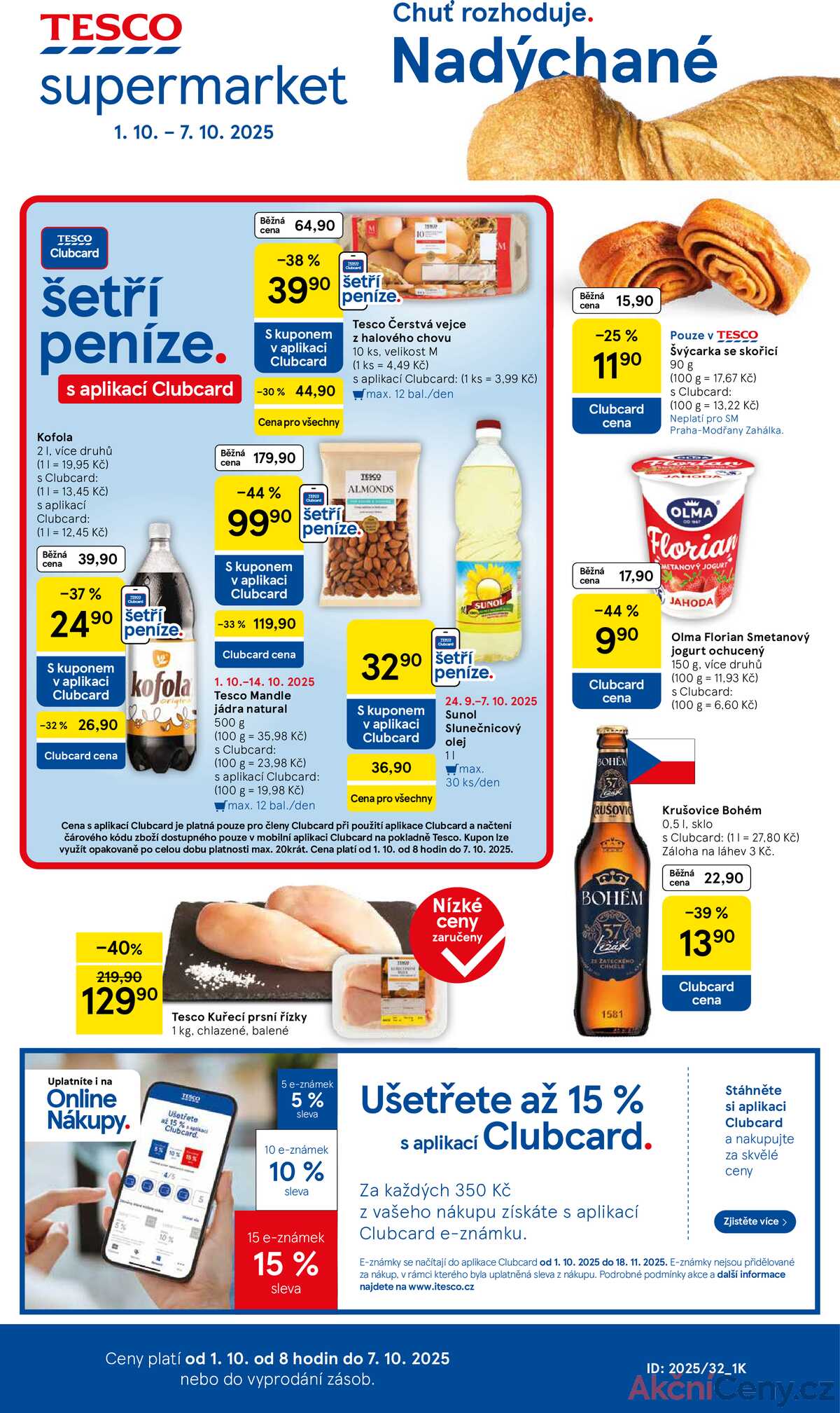 Tesco supermarkety od 1.10. do 7.10.2025 strana 1