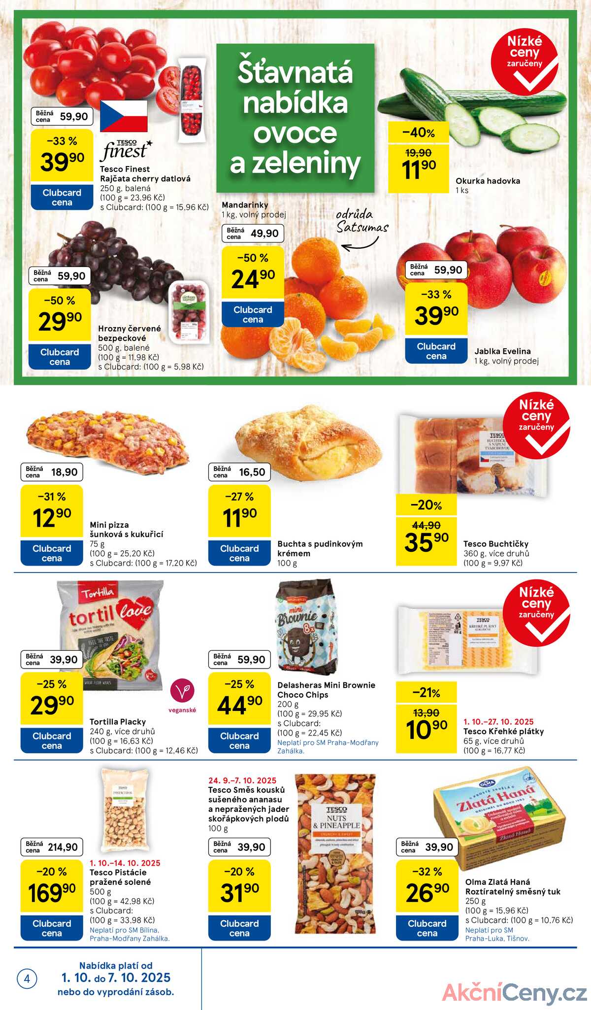 Tesco supermarkety od 1.10. do 7.10.2025 strana 4