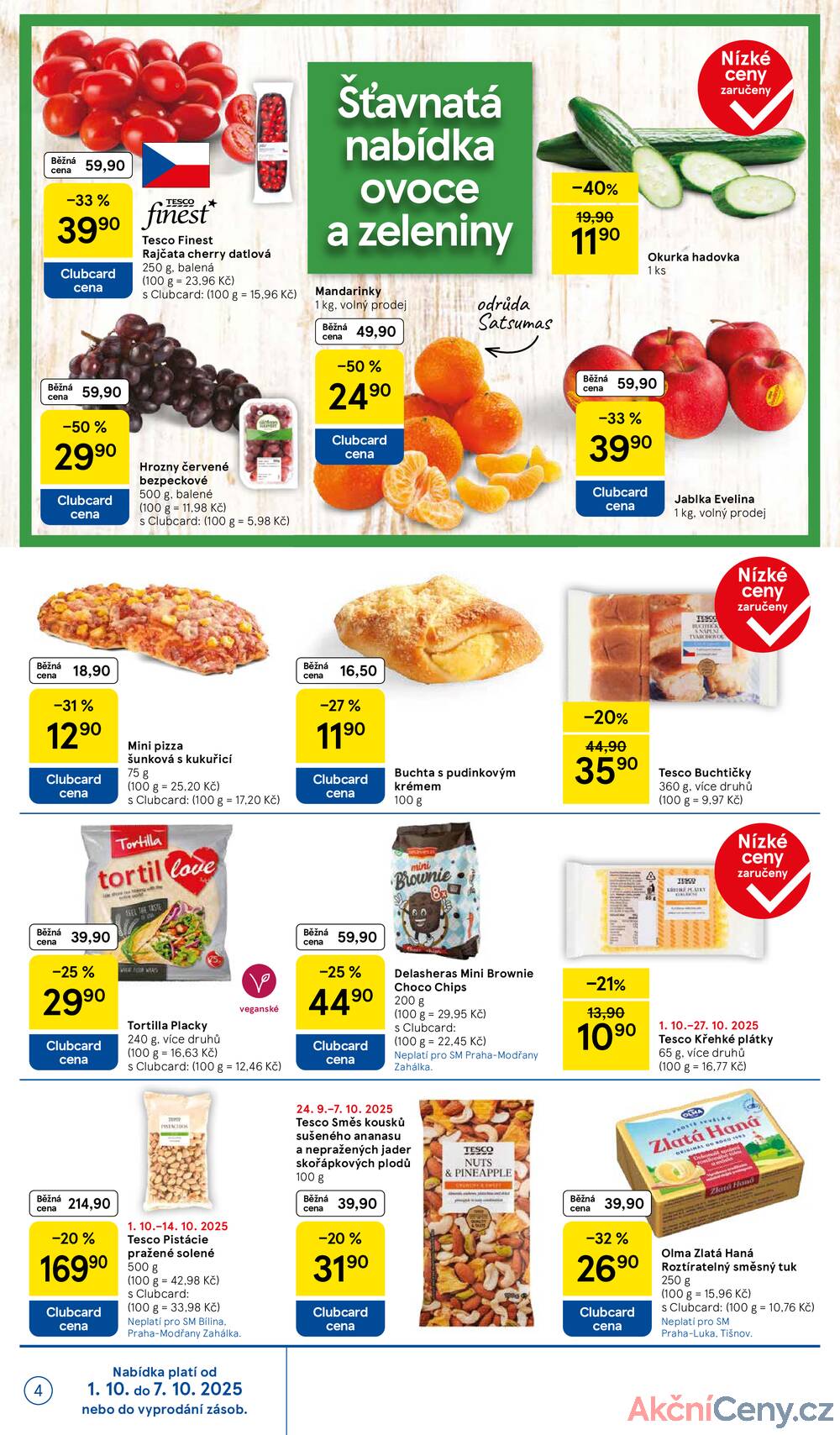 Leták Tesco - Tesco supermarkety od 1.10. do 7.10.2025 - strana 4