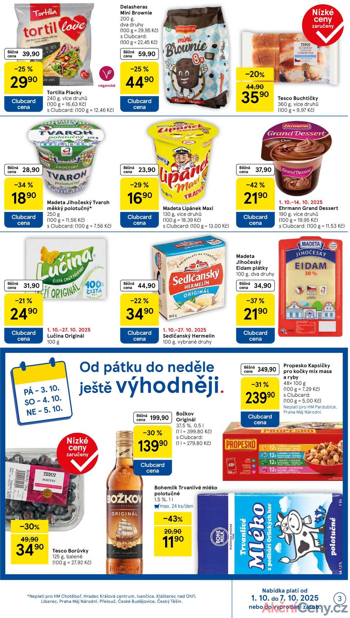 Tesco malé hypermarkety od 1.10. do 7.10.2025 strana 3