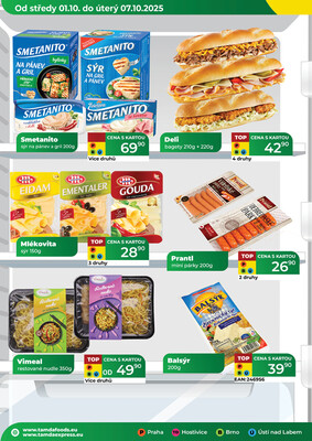 Tamda Foods od 1.10. do 7.10.2025