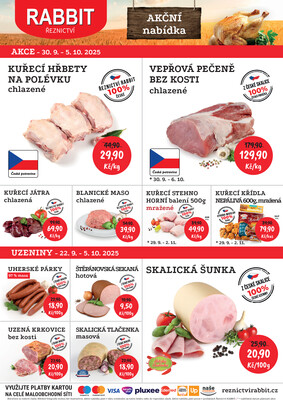 RABBIT řeznictví letáky