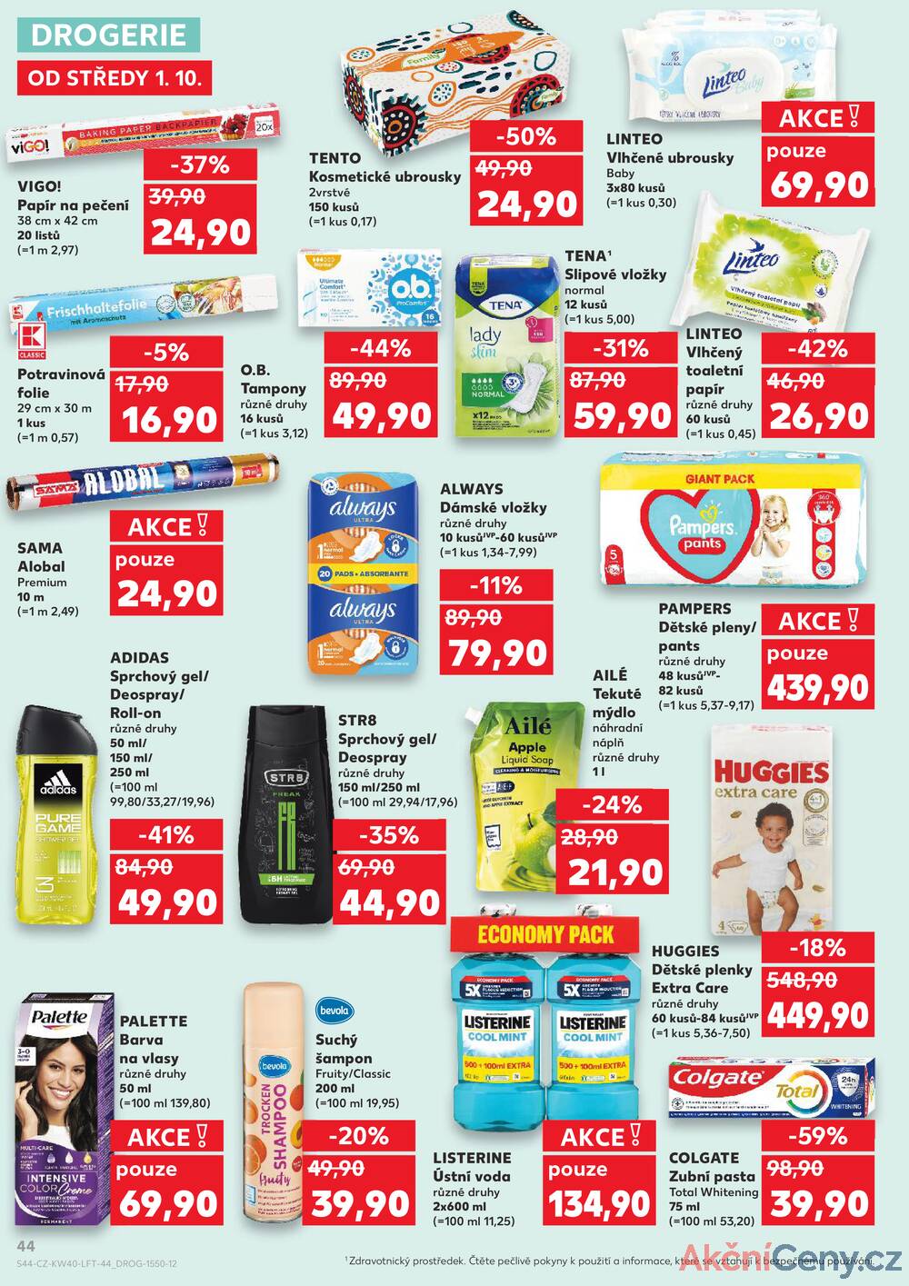 Leták Kaufland - Kaufland 1.10. - 7.10. - Kaufland - Třeboň - strana 44