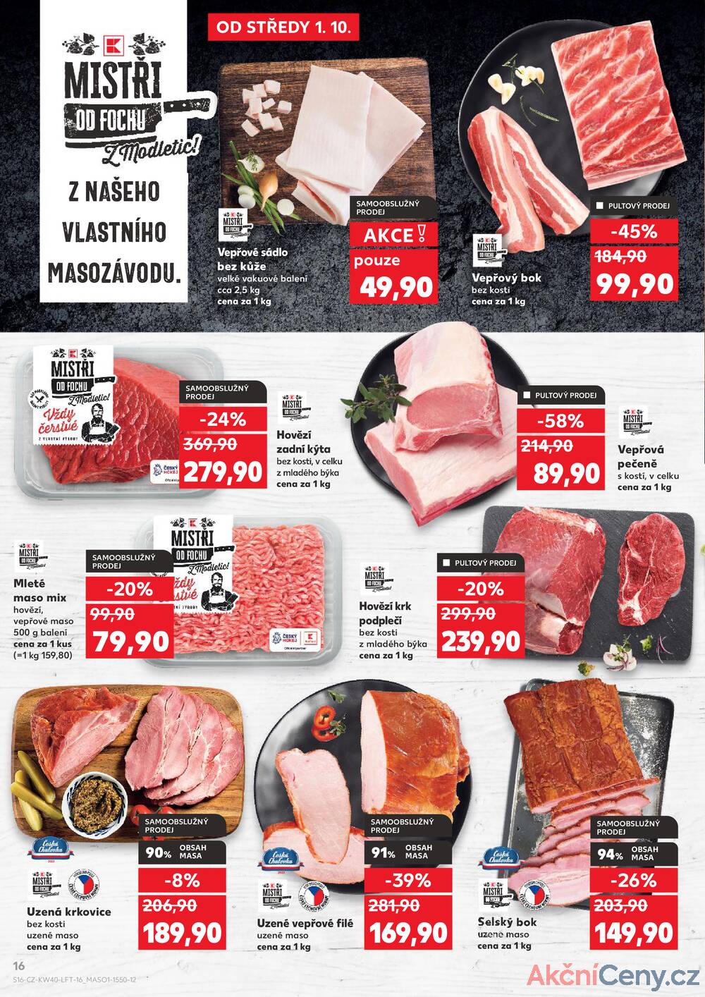Leták Kaufland - Kaufland 1.10. - 7.10. - Kaufland - Praha - Horní Měcholupy - strana 16