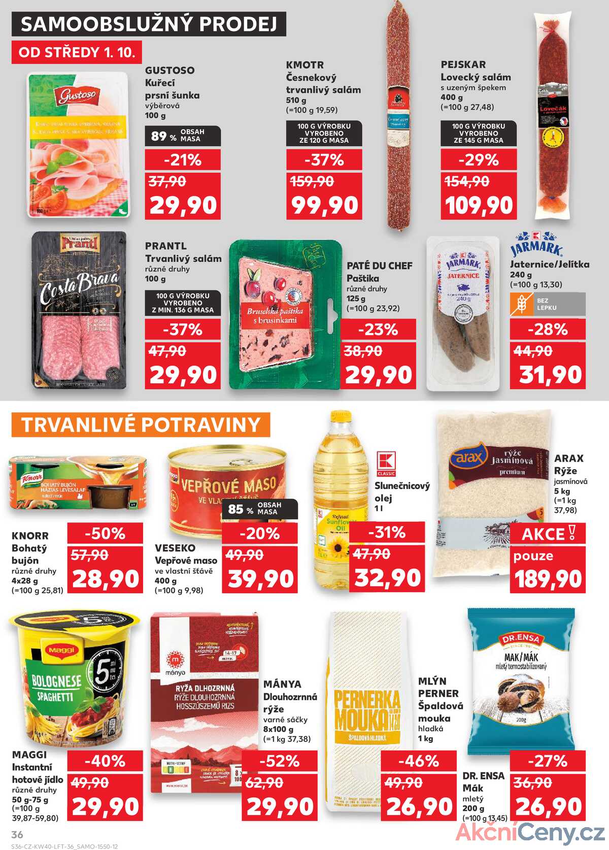 Kaufland 1.10. - 7.10. - Kaufland - Hustopeče (Brněnská) strana 36