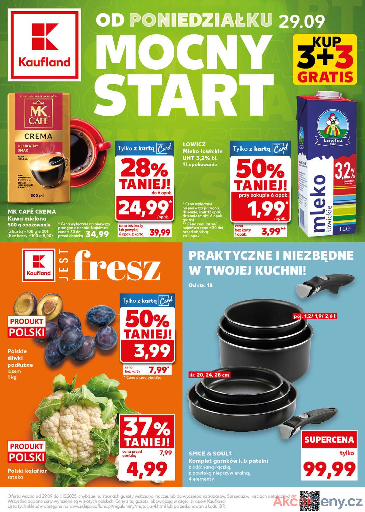 Leták Kaufland Polsko 29.9.-1.10.2025 - Silný start strana 1