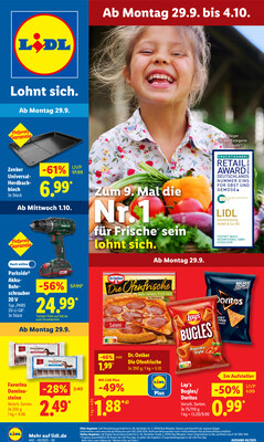 Leták Lidl Německo 29.9.-4.10.2025