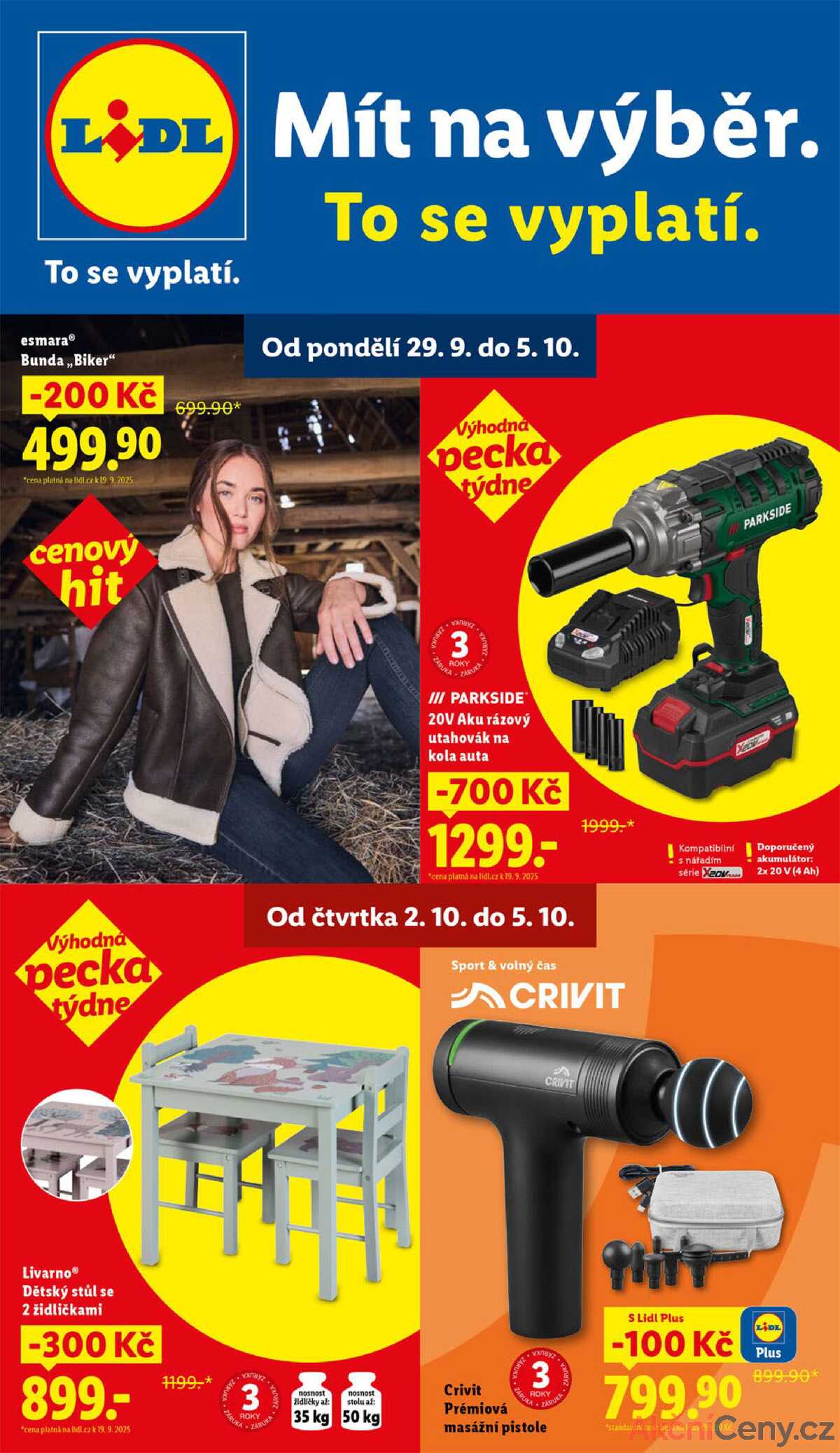 Lidl Spotřební zboží 29.9. - 5.10. strana 1