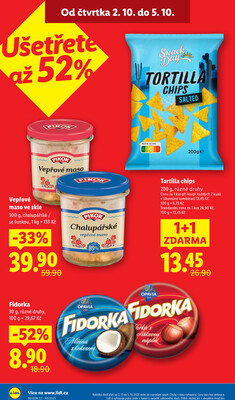 Lidl Čtvrtek od 2.10. do 5.10.2025