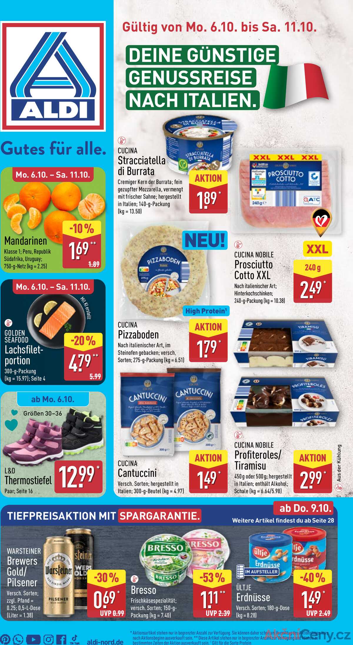 Leták ALDI Německo 6.10.-12.10.2025 strana 1