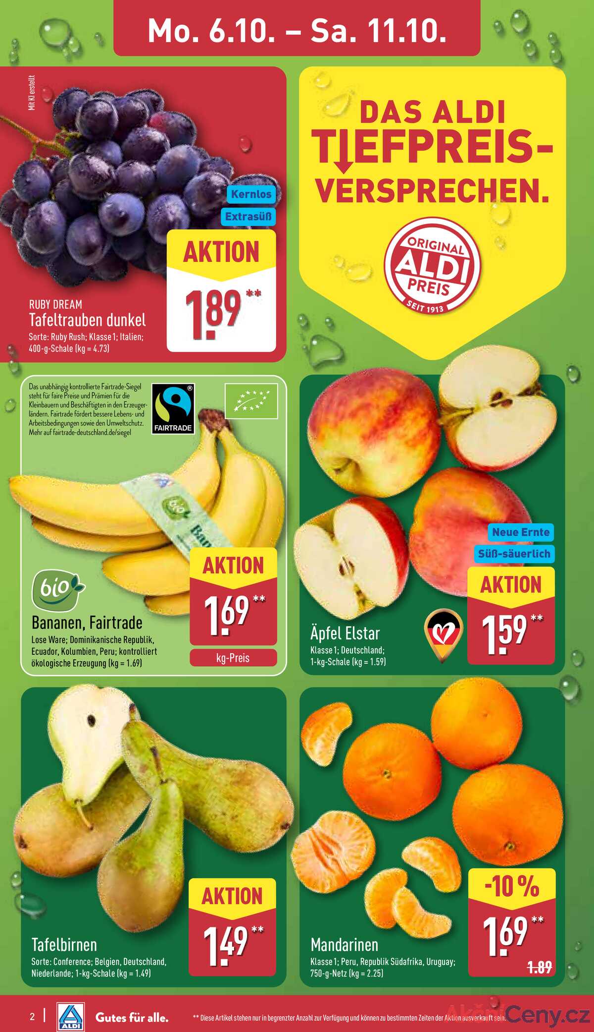 Leták ALDI Německo 6.10.-12.10.2025 strana 2