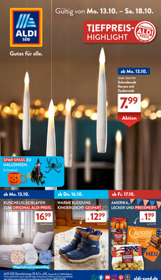 Leták ALDI SÜD Německo 13.10.-19.10.2025