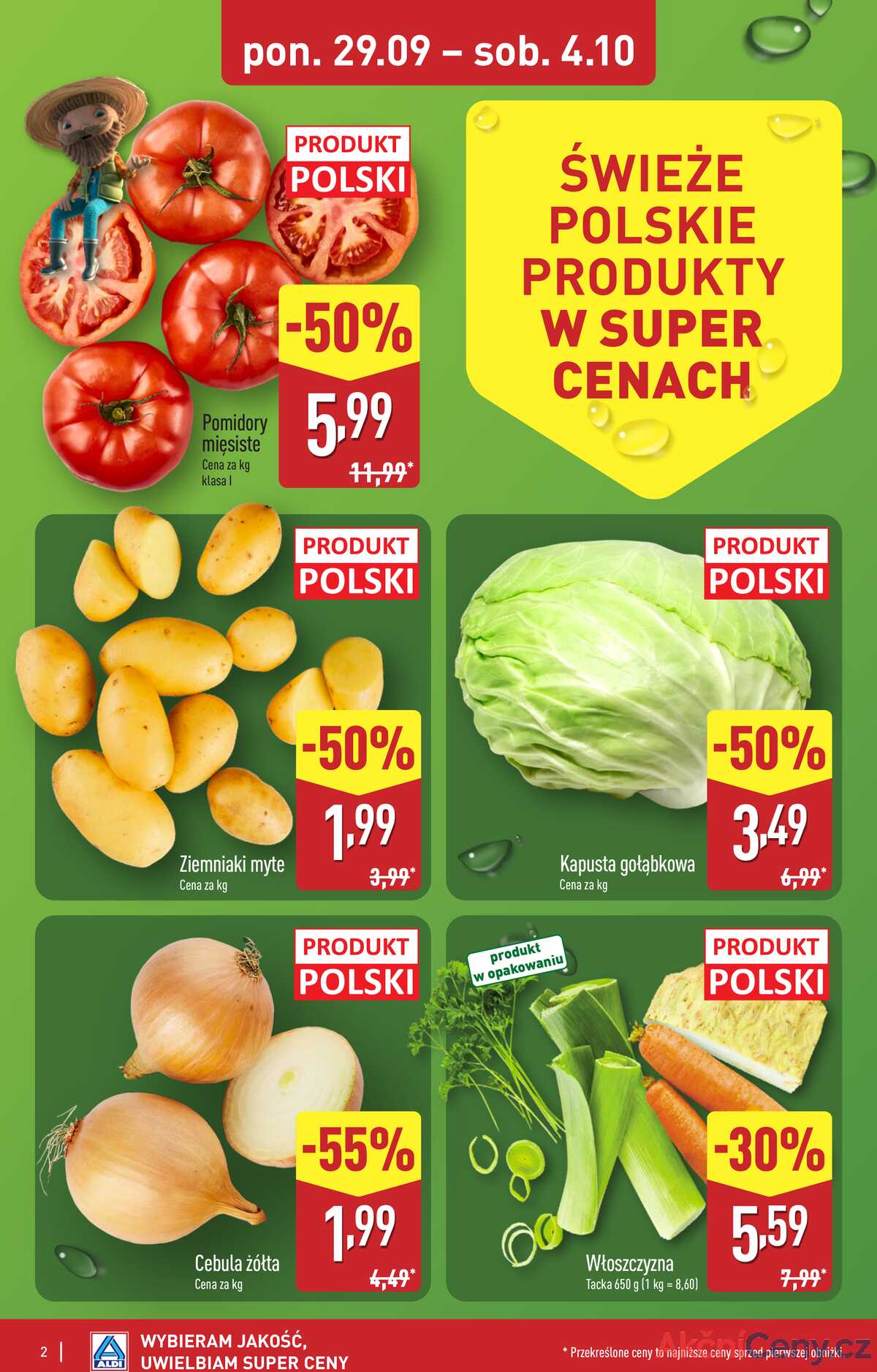 Leták Aldi Polsko 29.9.-4.10.2025 - Úplná nabídka strana 2