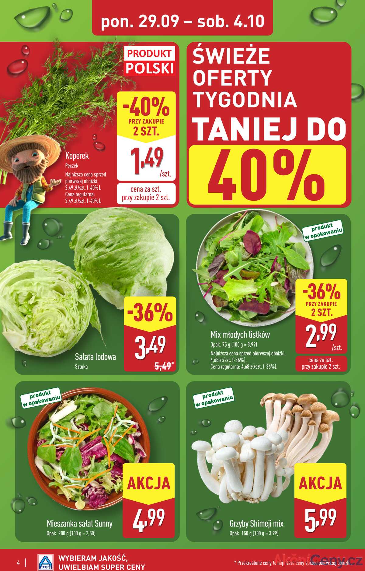 Leták Aldi Polsko 29.9.-4.10.2025 - Úplná nabídka strana 4