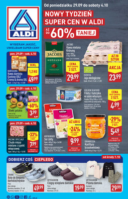 Leták Aldi Polsko 29.9.-4.10.2025 - Úplná nabídka