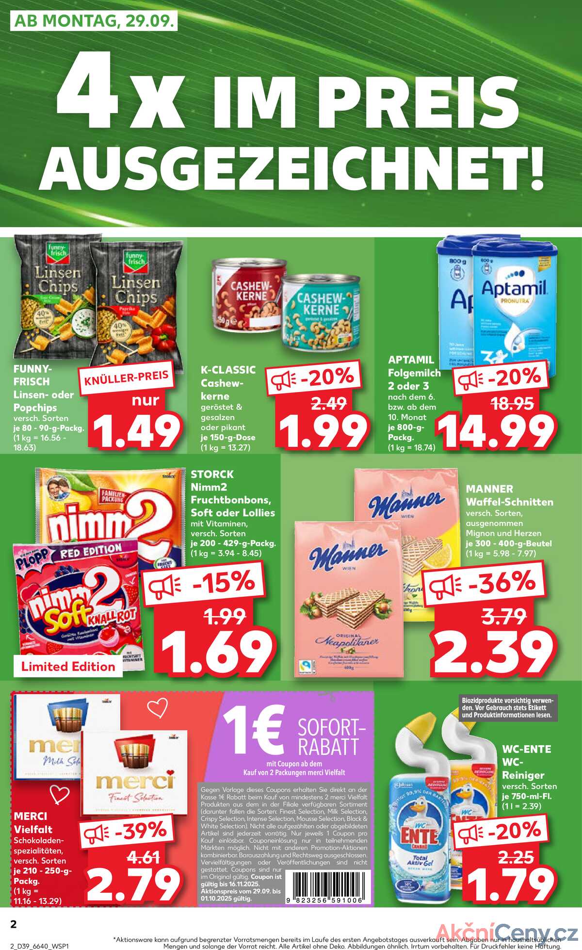 Leták Kaufland Německo 28.9.-1.10.2025 strana 2