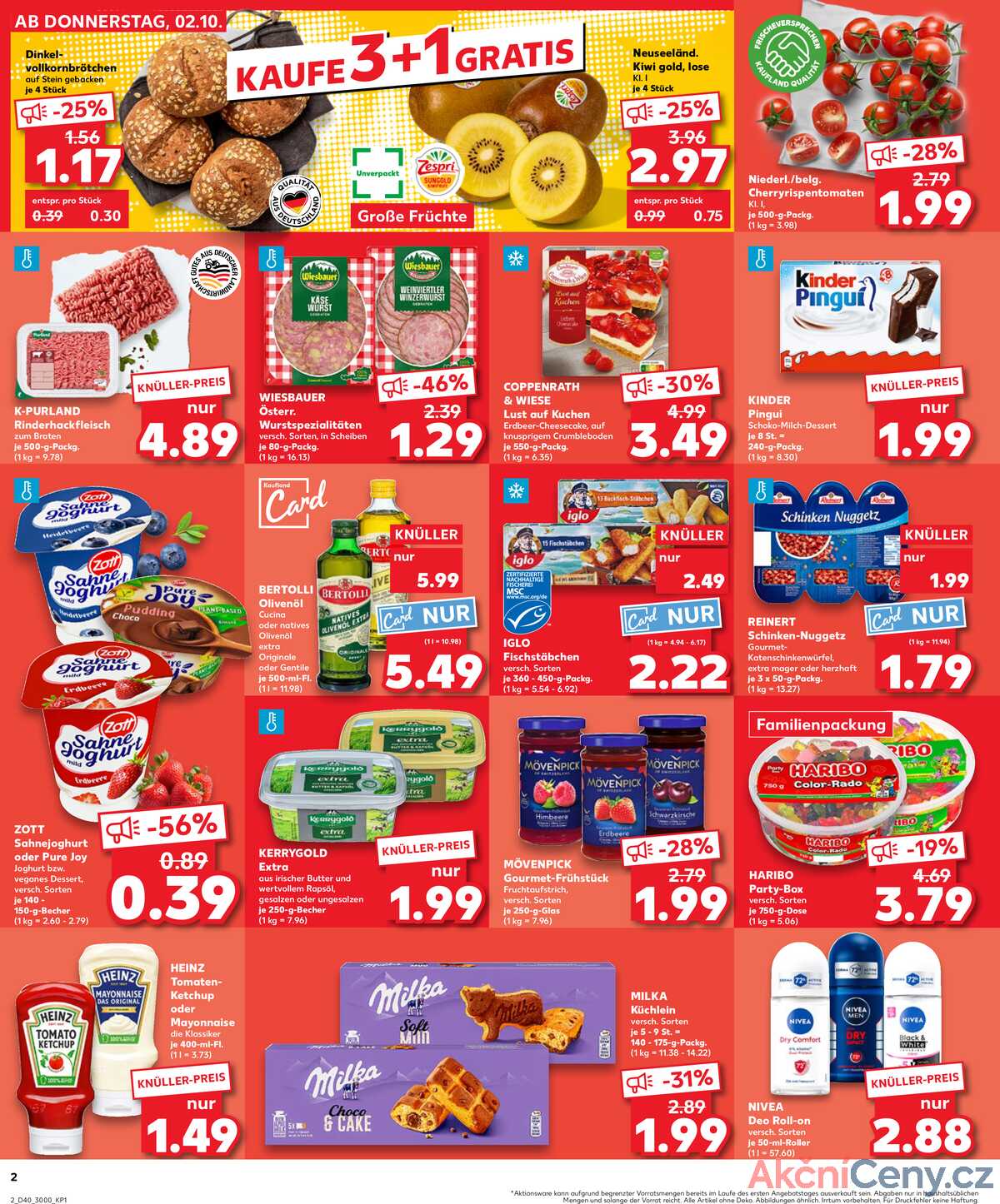 Leták Kaufland Německo 2.10.-8.10.2025 strana 2