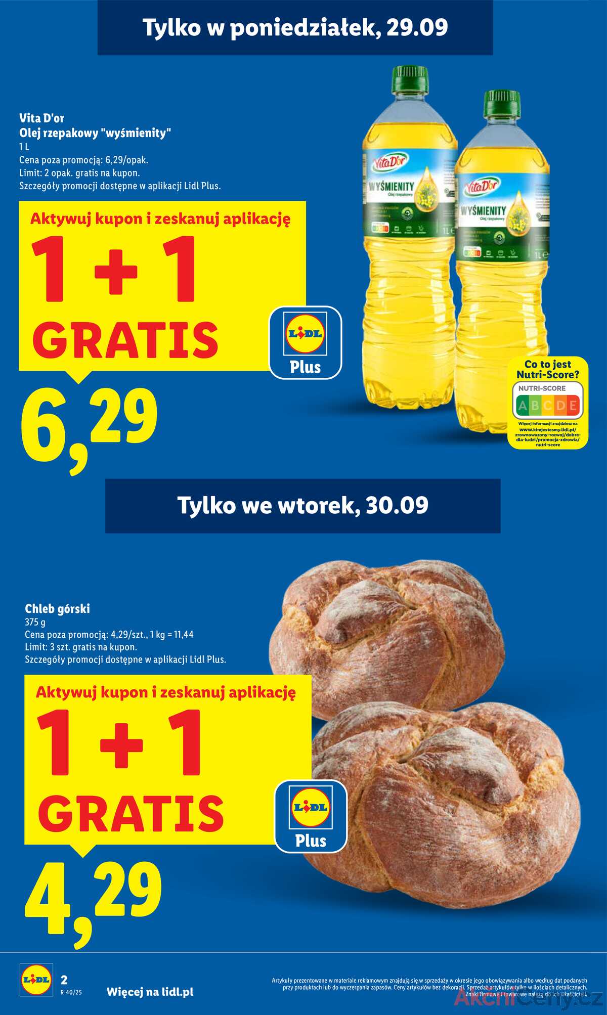 Leták Lidl Polsko 29.9.-1.10.2025 strana 2