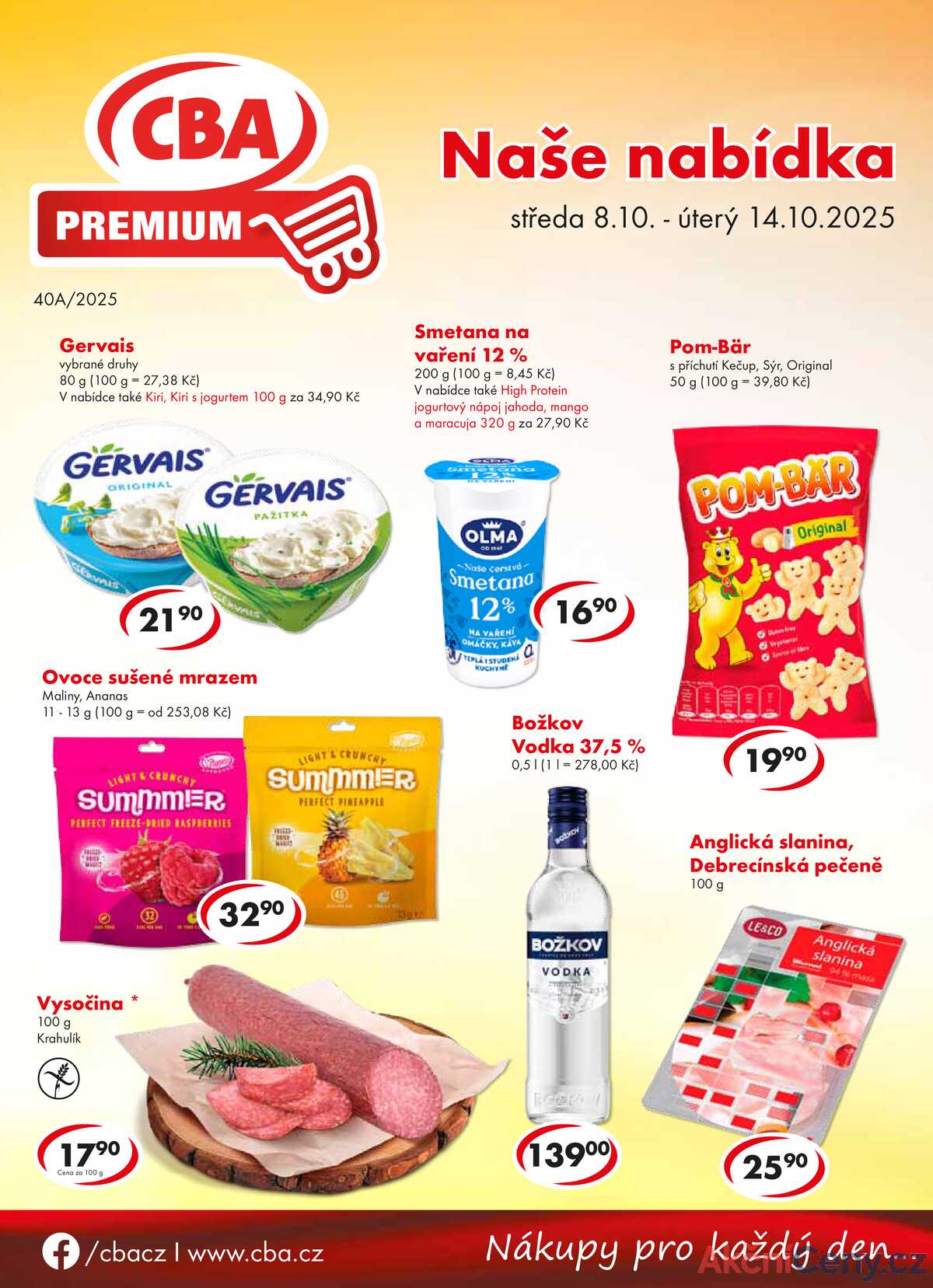 CBA Premium od 8.10. do 14.10.2025 strana 1