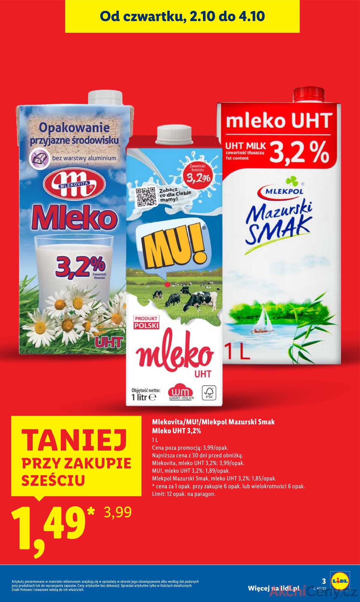 Leták Lidl Polsko 2.10.-4.10.2025 strana 3