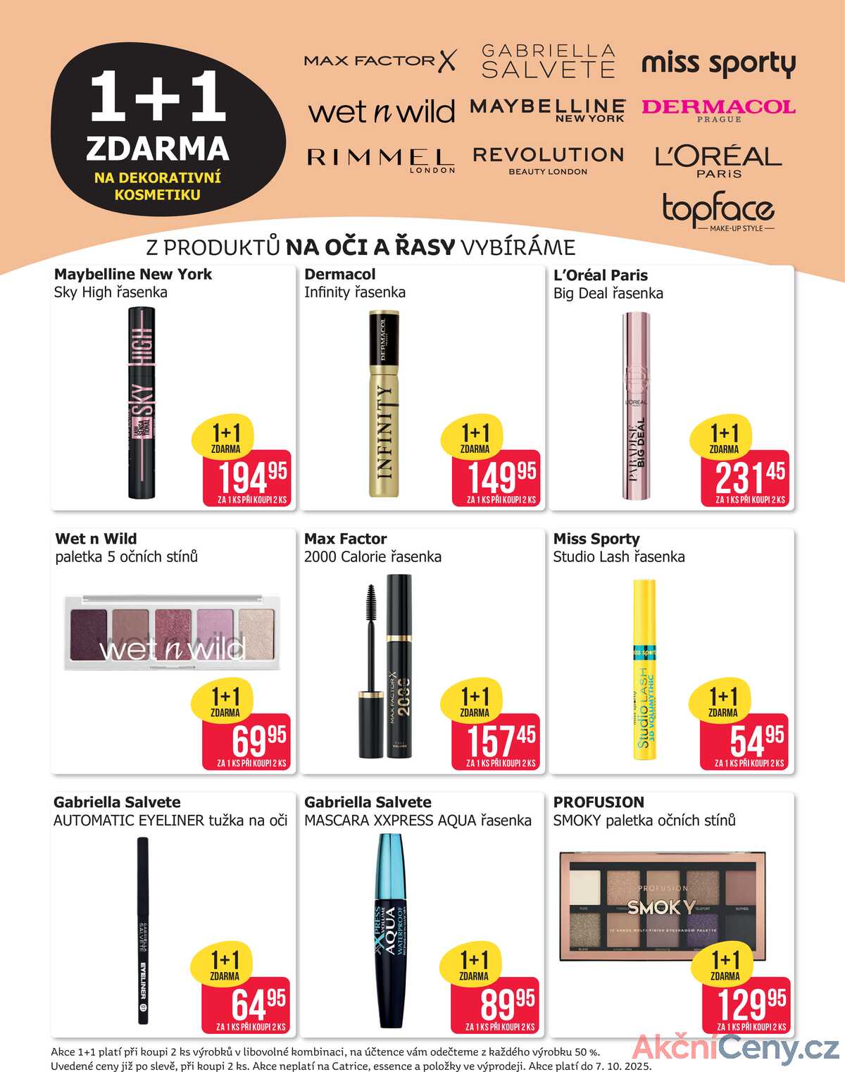 Teta drogerie 1+1 zdarma na dekorativní kosmetiku od 30.9. do 7.10.2025 strana 2