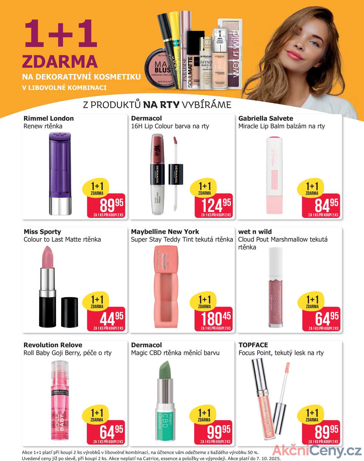 Teta drogerie 1+1 zdarma na dekorativní kosmetiku od 30.9. do 7.10.2025 strana 3