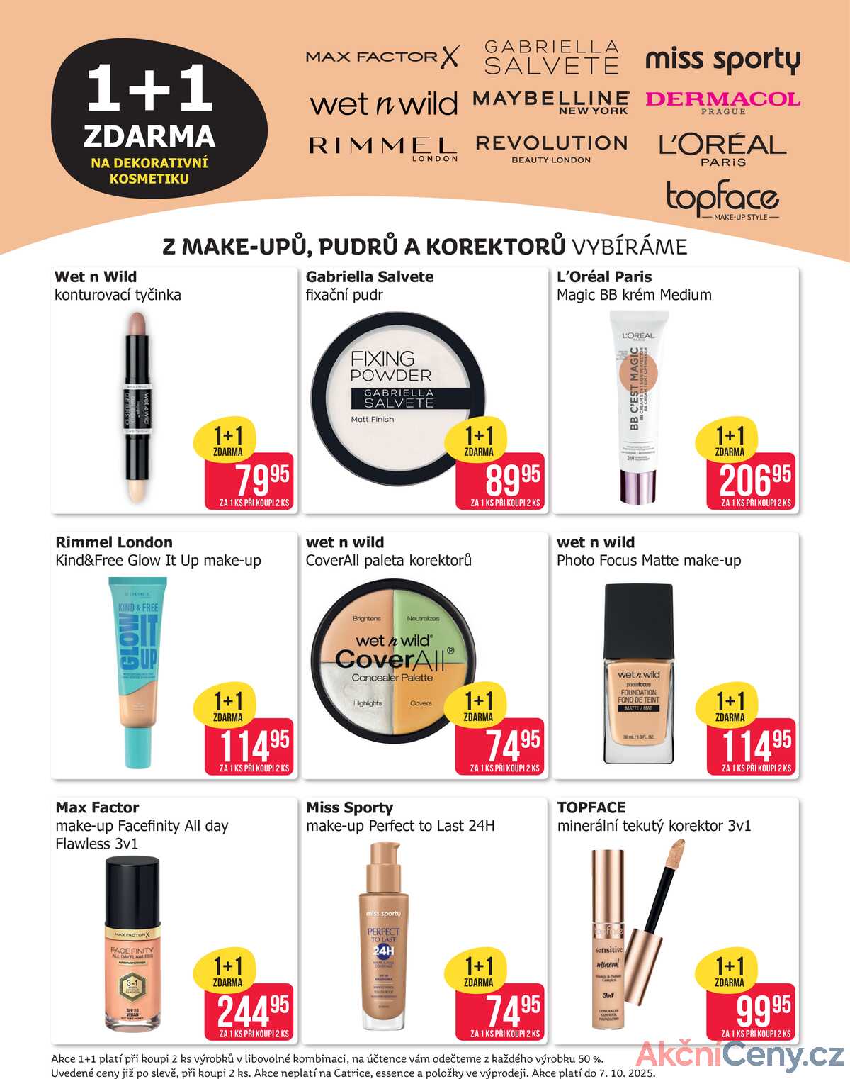 Teta drogerie 1+1 zdarma na dekorativní kosmetiku od 30.9. do 7.10.2025 strana 4