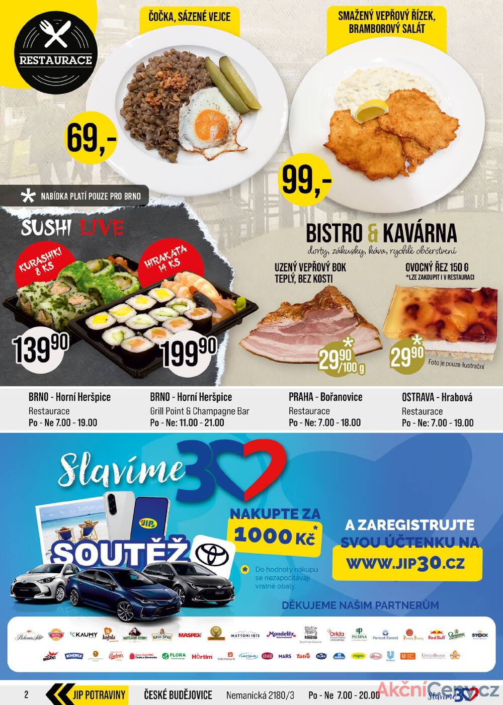 Leták JIP - JIP Cash & Carry České Budějovice, Most, Náchod, Polička, Sušice a Svoboda nad Úpou od 1.10. do 7.10.2025 - strana 2