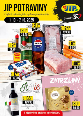 JIP Cash &amp;amp; Carry České Budějovice, Most, Náchod, Polička, Sušice a Svoboda nad Úpou od 1.10. do 7.10.2025