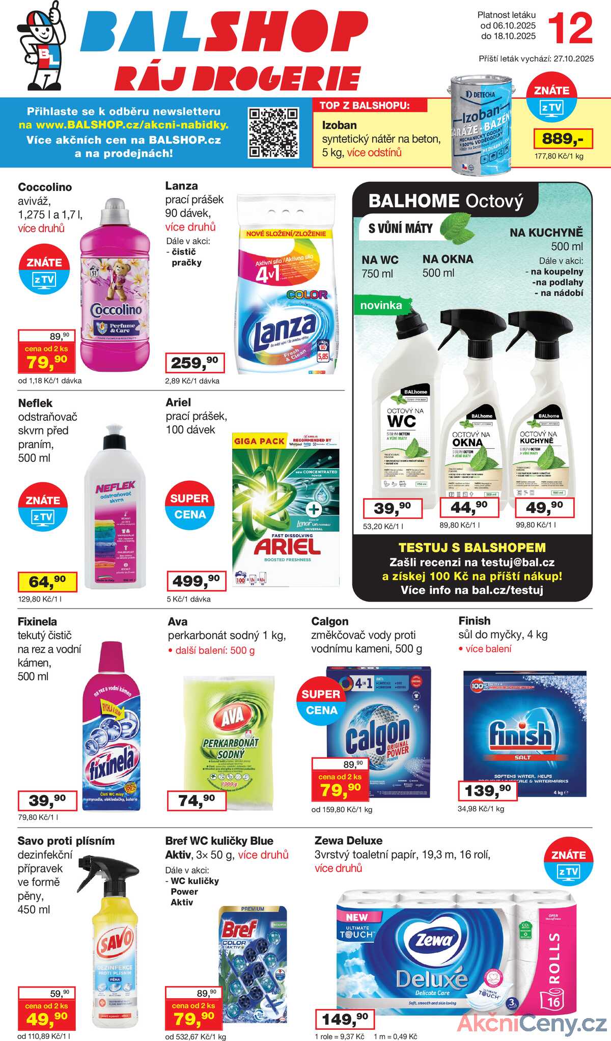 Ráj drogerie od 6.10. do 18.10.2025 strana 1