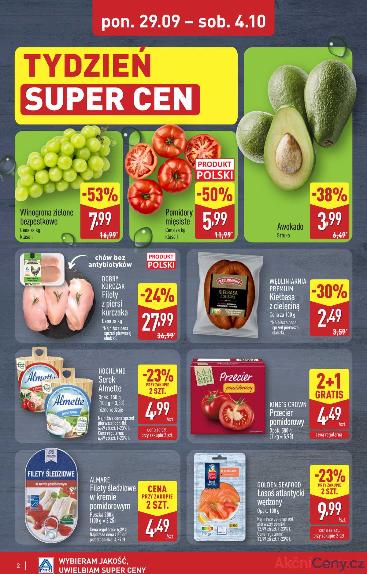 Leták Aldi Polsko 2.10.-4.10.2025 - Víkendová nabídka strana 2