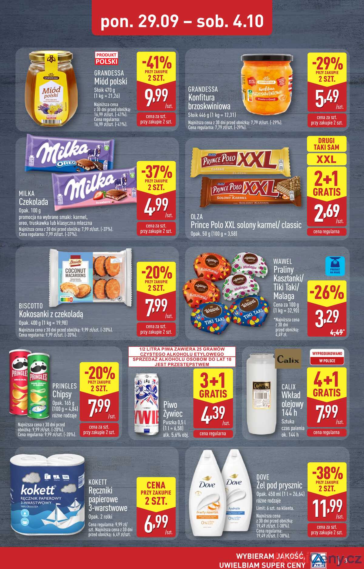 Leták Aldi Polsko 2.10.-4.10.2025 - Víkendová nabídka strana 3