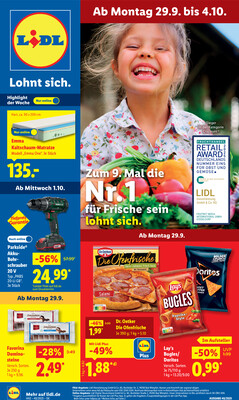 Leták Lidl Německo 29.9.-4.10.2025