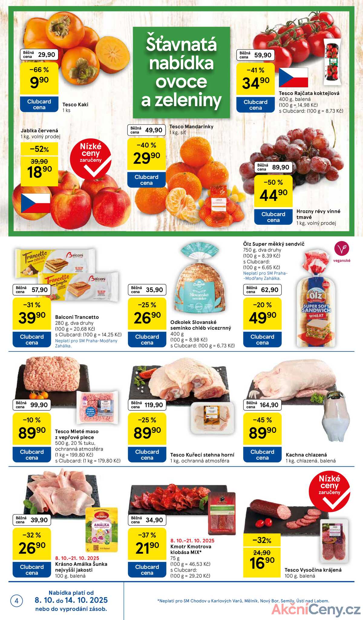 Tesco supermarkety od 8.10. do 14.10.2025 strana 4