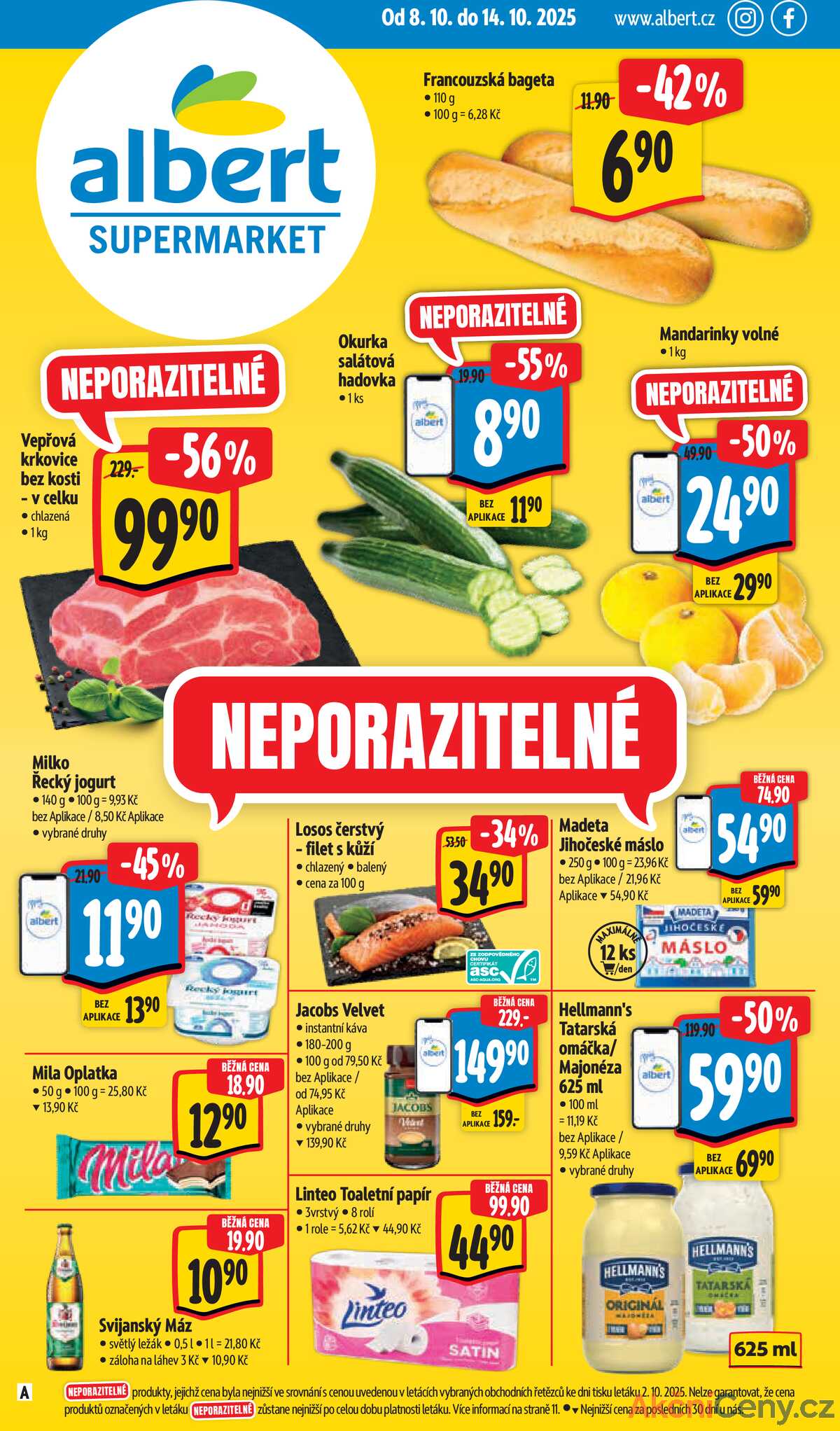 Albert Supermarket od 8.10. do 14.10.2025 strana 1