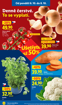 Lidl od 6.10. do 8.10.2025