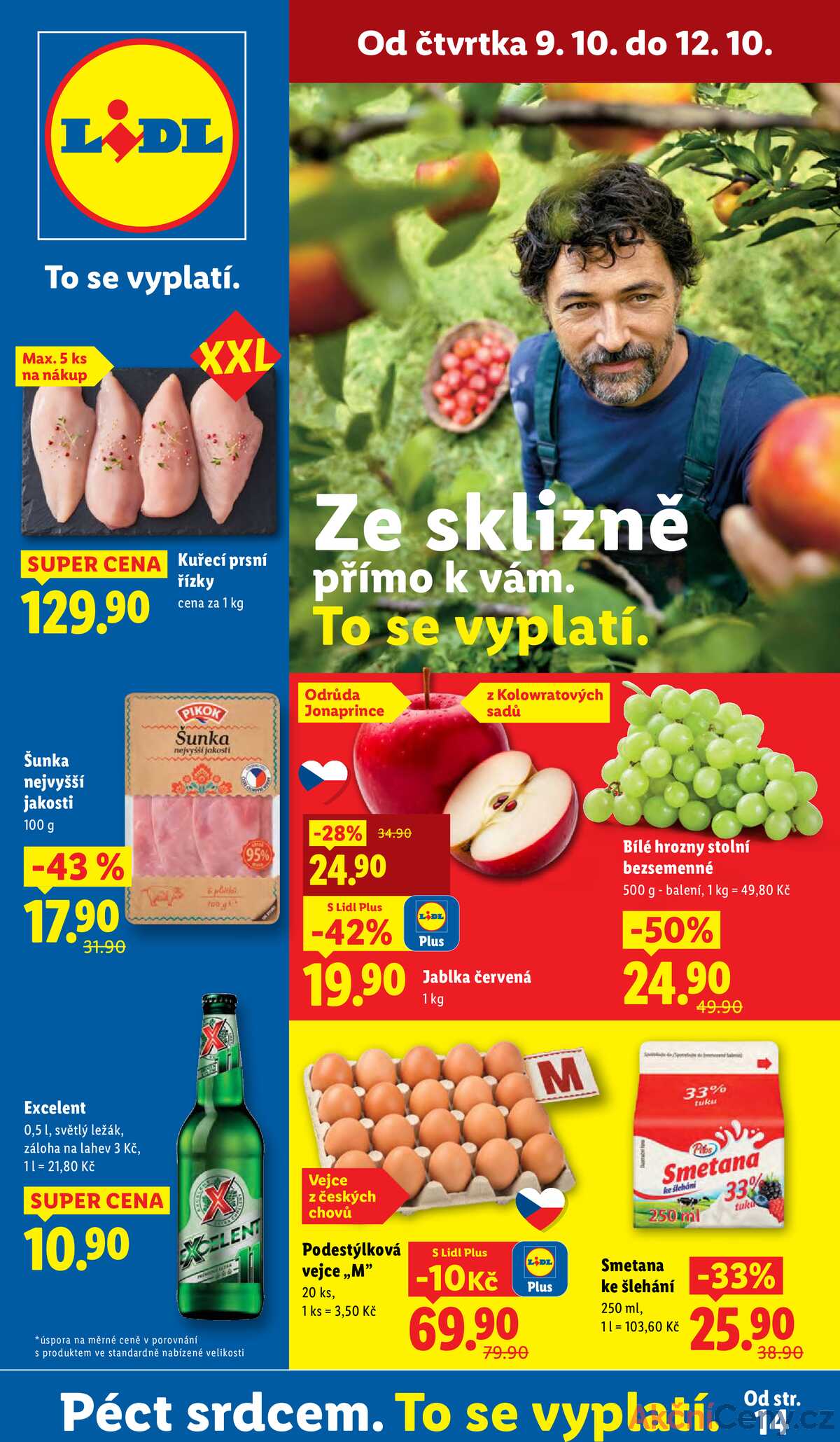 Lidl Čtvrtek od 9.10. do 12.10.2025 strana 1