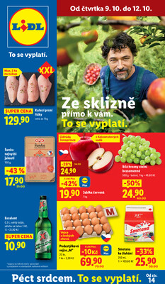 Lidl Čtvrtek od 9.10. do 12.10.2025