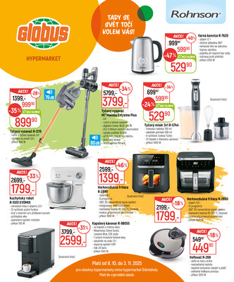 Akční leták Globus 8.10. - 3.11.2025 - Globus Praha - Centrum Černý Most