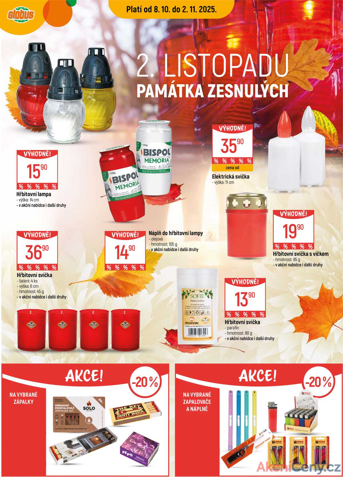 Akční leták Globus 8.10. - 2.11.2025 - Globus Jenišov u Karlových Varů strana 1